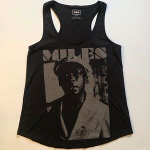 NWOT, Miles Davis Black Tank Top MED
